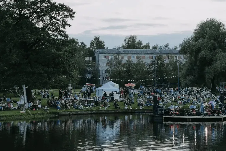 A Summer Evening by the Water in Riga