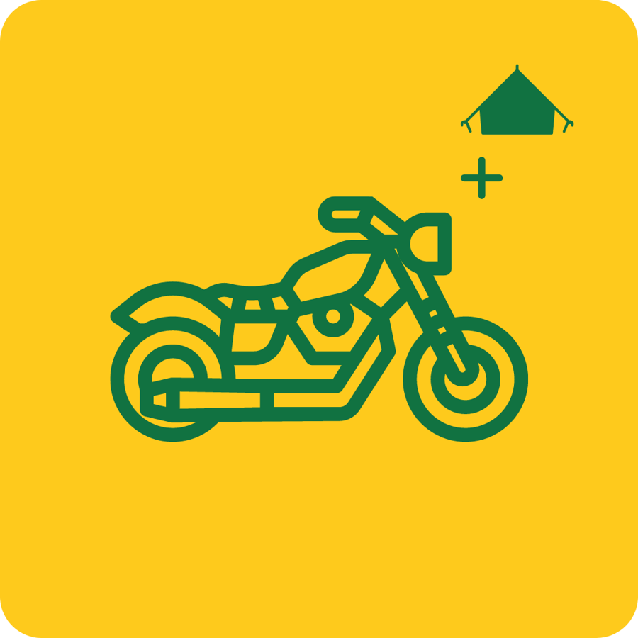 TENT & MOTORCYCLE